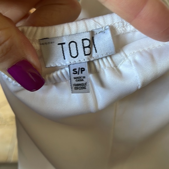 🛍5 for $20 🛍️ Bodysuit by Tobi, pure white, new with tags, size small - Picture 3 of 4